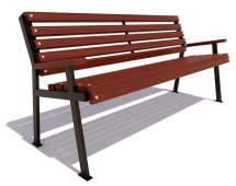 Скамейка парковая Ретро лиственница 3 м Скамейка парковая Ретро лиственница 3 м