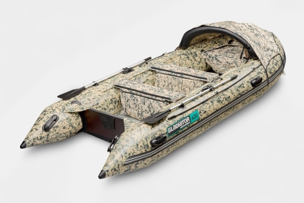 Gladiator C 400 AL ACTIVE Цифровой камуфляж моторная лодка ПВХ Алюминиевый пайол, фото 2