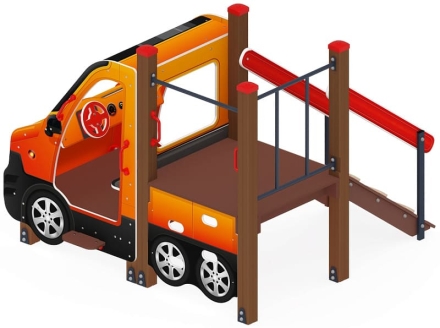 Машинка (оранжевая) - Беседка машинка - МФ 10.03.06-01, фото 4