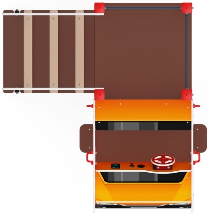 Машинка (оранжевая) - Беседка машинка - МФ 10.03.06-01, фото 5