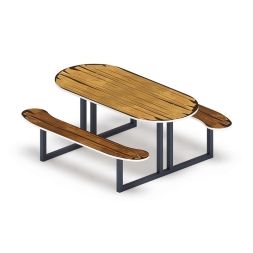 Столик детский овальный - МФ 31.01.09-02, фото 1