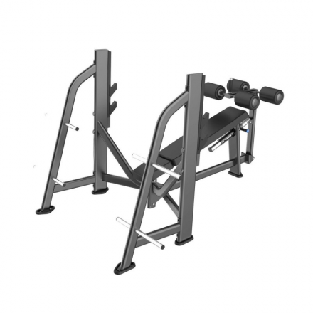 E-7041 Скамья-стойка для жима под углом вниз (Olympic Decline Bench), фото 1