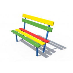 Скамья Светофор со спинкой ДХО 06180