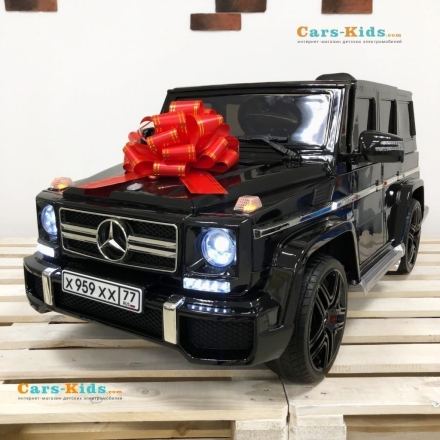 Электромобиль Mercedes-Benz G63 AMG черный глянец, фото 1
