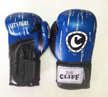 Перчатки бокс FIGHT STAR (DX) 10 oz синие, фото 1