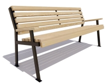 Скамейка парковая Ретро лиственница 2,5 м Скамейка парковая Ретро лиственница 2,5 м