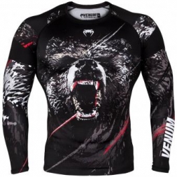 Рашгард Venum Grizzli Black/White L/S, фото 1