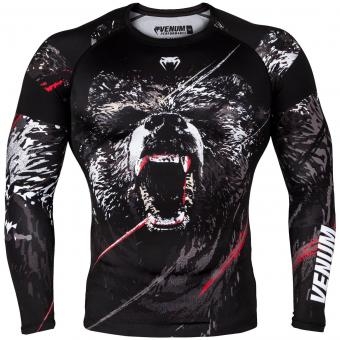Рашгард Venum Grizzli Black/White L/S, фото 1