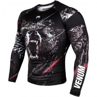 Рашгард Venum Grizzli Black/White L/S, фото 2