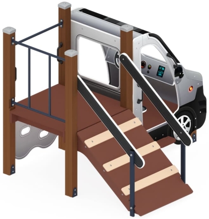 Машинка (серая) - Беседка машинка - МФ 10.03.06-02, фото 4