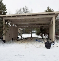 Навес односкатный СКАНДИНАВСКИЙ Несущий каркас