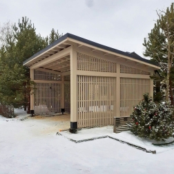 Навес односкатный СКАНДИНАВСКИЙ Несущий каркас, фото 5