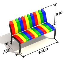 Скамья Карандаш для игровой площадки Скамья Карандаш для игровой площадки