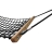 Гамак Hammock из армированного каната 161х100 см со столбами для детской площадки