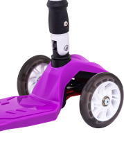 Самокат 3-колесный Smart 3D, 120/80 мм, фиолетовый