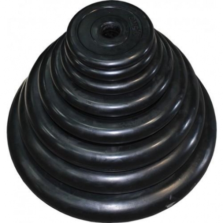 Диск обрезиненный ZSO черный "Classic" D-26, 0,5 кг, фото 2