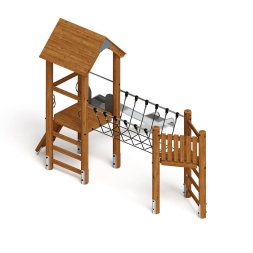 Игровой комплекс (лиственница темный) ДИК 2.24.05-Л.01.И1.01, фото 2