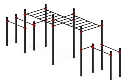 Воркаут 108 красный ВТ 12.26-01, фото 2