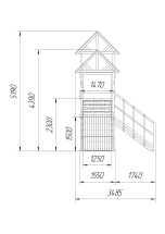 Зимняя горка Савушка Зима Wood 7/4