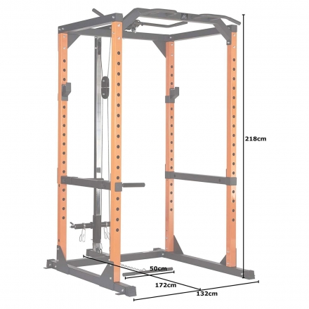Силовая рама и тяга сверху DFC DCGE03 (чёрный/оранжевый, четыре короба), фото 6