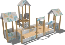 Песочный дворик Усадьба ПС108.00.1 для детской площадки