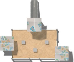 Песочный дворик Усадьба ПС108.00.1 для детской площадки, фото 3