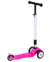 Самокат 3-колесный Smart 3D, 120/80 мм, розовый