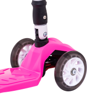 Самокат 3-колесный Smart 3D, 120/80 мм, розовый