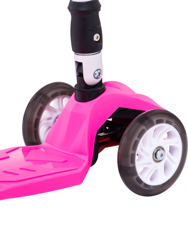 Самокат 3-колесный Smart 3D, 120/80 мм, розовый, фото 6