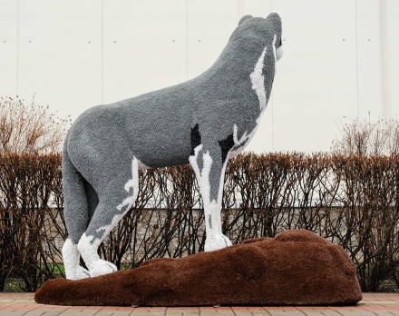 Топиари Волк на камне большой - газон Eco, фото 3