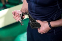 Пояс Пауэрлифтинг жим лежа с карабином 60мм, двухслойнный