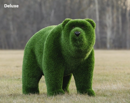 Топиари медведь Муни - газон Deluxe/Deluxe Green, фото 1
