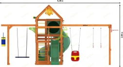Детская площадка IgraGrad Крафт Pro 4 с трубой мод.2, фото 2
