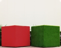 Топиари композиция геометрические фигуры Пять кубов - газон Eco Топиари композиция геометрические фигуры Пять кубов - газон Eco