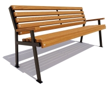 Скамейка парковая Ретро лиственница 1,8 м Скамейка парковая Ретро лиственница 1,8 м