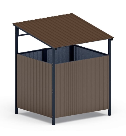 Навес контейнерной площадки для мусора (1 секция) МФ 55.02.02.1-02, фото 3