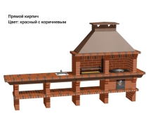 Печь Аристократ 730 S Прямоугольный кирпич микс коричневого с желтым Печь Аристократ 730 S Прямоугольный кирпич микс коричневого с желтым