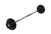 Штанга неразборная &quot;Barbell&quot; с чёрными дисками d 25 мм, 22,5 кг