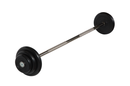 Штанга неразборная &quot;Barbell&quot; с чёрными дисками d 25 мм, 22,5 кг, фото 1