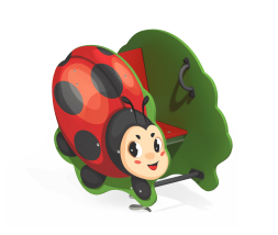 Качалка на пружине Божья Коровка КБ-73 для игровой площадки, фото 1