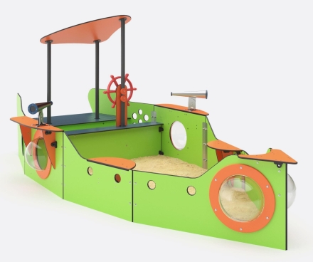 Песочный дворик Кораблик BB-08.05 для детской площадки, фото 1