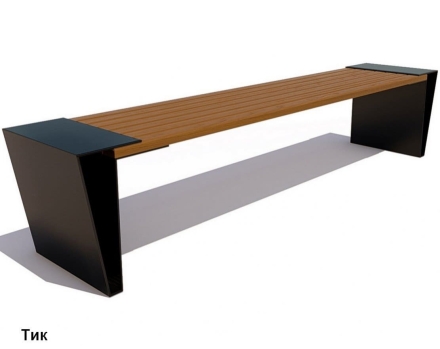 Скамейка уличная Мегаполис, Лиственница 0,6 м, фото 1