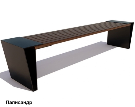 Скамейка уличная Мегаполис, Лиственница 0,6 м, фото 4