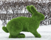 Топиари композиция Зайцы, 3 шт - газон Premium Топиари композиция Зайцы, 3 шт - газон Premium