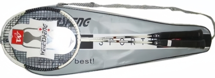 Набор бадминтон FOCUS-9657 цельный, алюминий (2 ракетки в чехле), фото 1