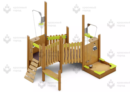 Игровой дворик «Оазис» с песочницей «Тропики», фото 1