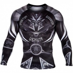 Рашгард Venum Gladiator 3.0 Black/White L/S, фото 1