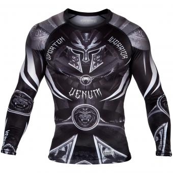Рашгард Venum Gladiator 3.0 Black/White L/S, фото 1