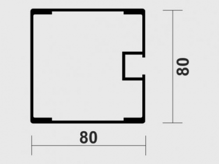 Стойки для большого тенниса алюминиевые мобильные 80х80мм, фото 2