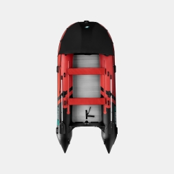 Gladiator C 420 AL ACTIVE Красно-черный моторная лодка ПВХ Алюминиевый пайол, фото 4